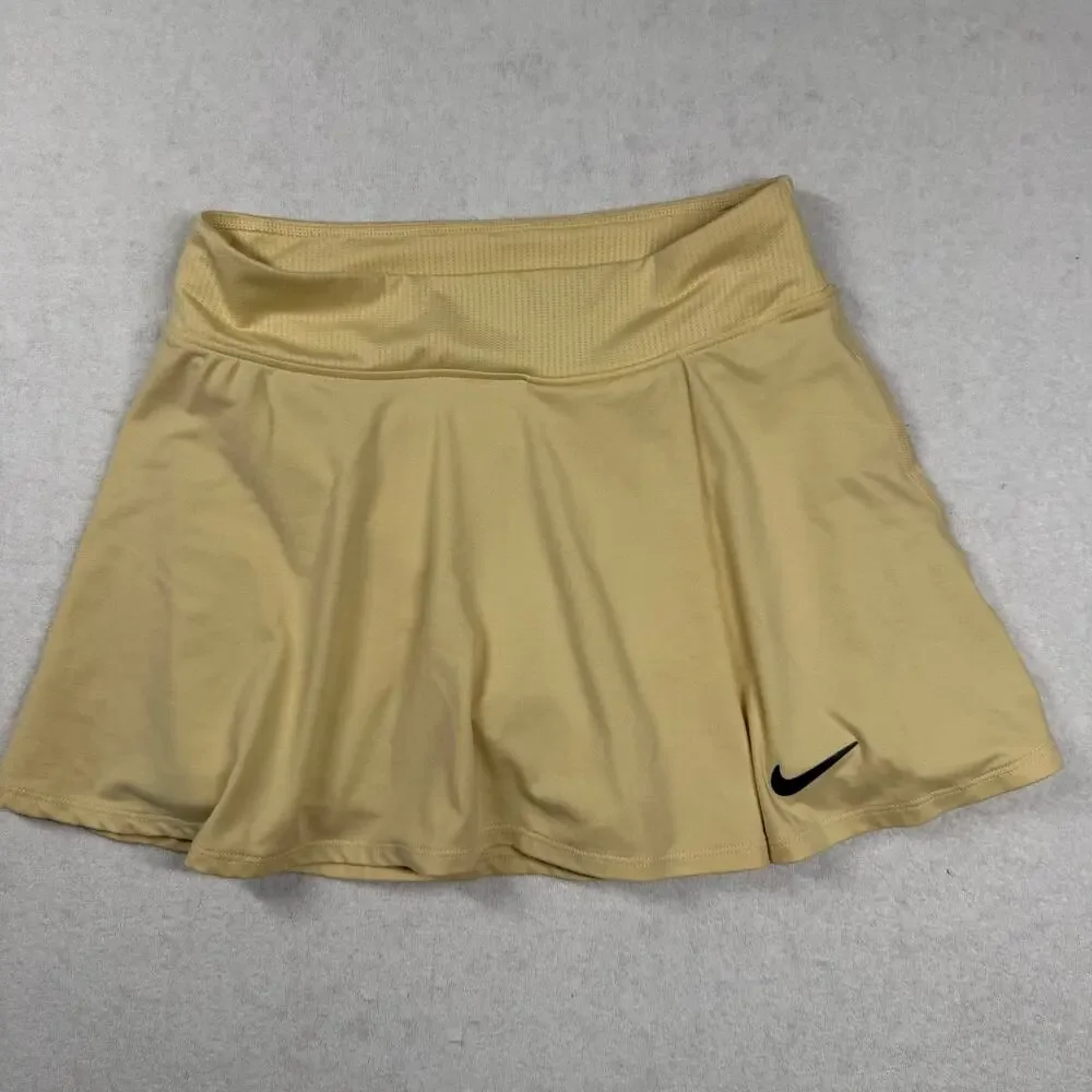 Nike Dri-FIT Tennis Skort Women’s Small Yellow Built In Shorts